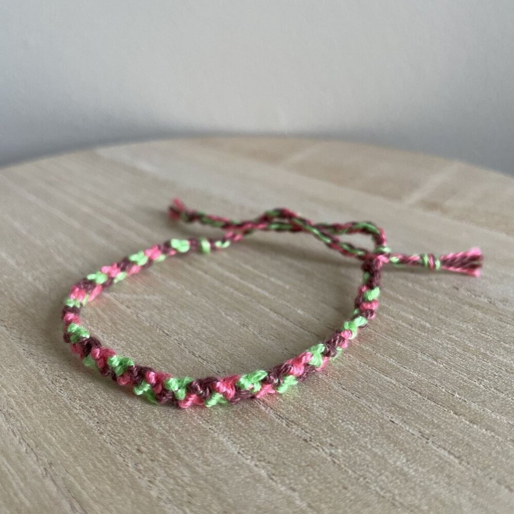 Lauren Bracelet, anklet, trendy, comfortable, tie, embroidery thread, woven, gif